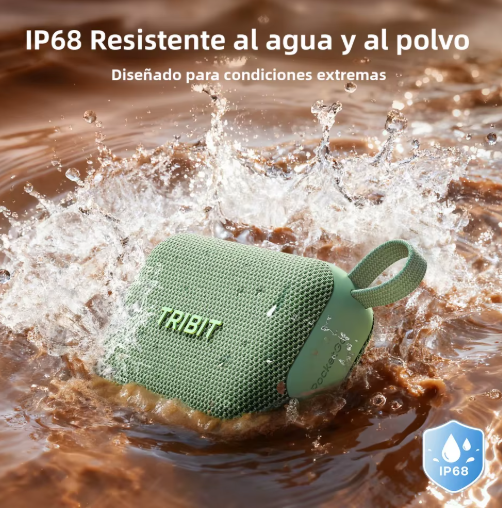 Altavoz Bluetooth Tribit PocketGo | Resistente al Agua IP68
