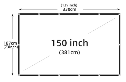 Pantalla de Proyección Portátil 60-200"